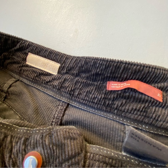 Pilcro Distressed Corduroy Pants in Gray carpenter double knee size 25 0 cords - Picture 5 of 14